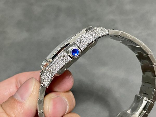 1:1 Super Clone Cartier Santos Middle East Full Diamond - Image 4