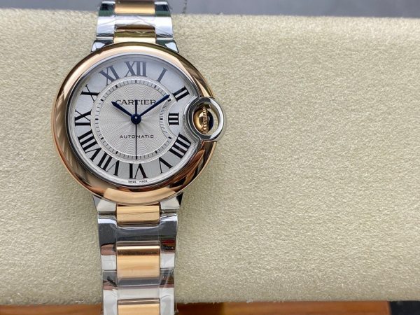1:1 Super Clone Cartier Rose Gold Blue Balloon 42mm 36mm 33mm