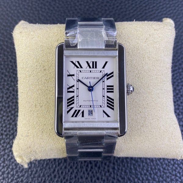 1:1 Super Clone Cartier Tank series mechanical model, dimensions: 40.5mm (length) * 31mm (width). - Image 10