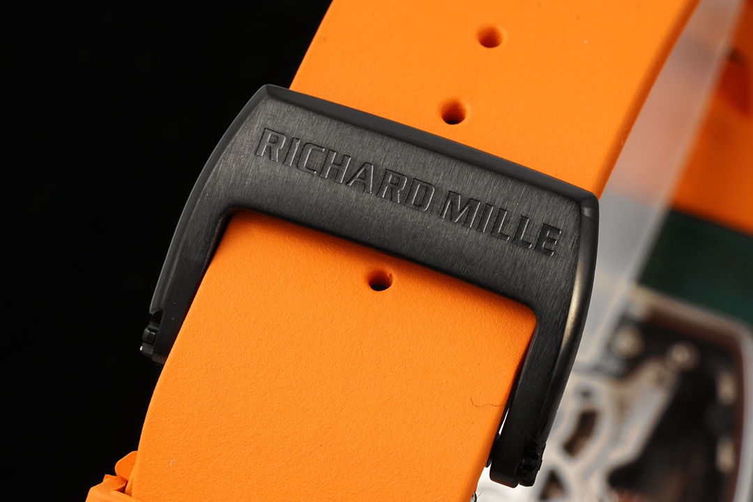 Best Richard Mille RM 21-02 Tourbillon Aerodyne Replica Watch – Orange Leather Strap - Image 9