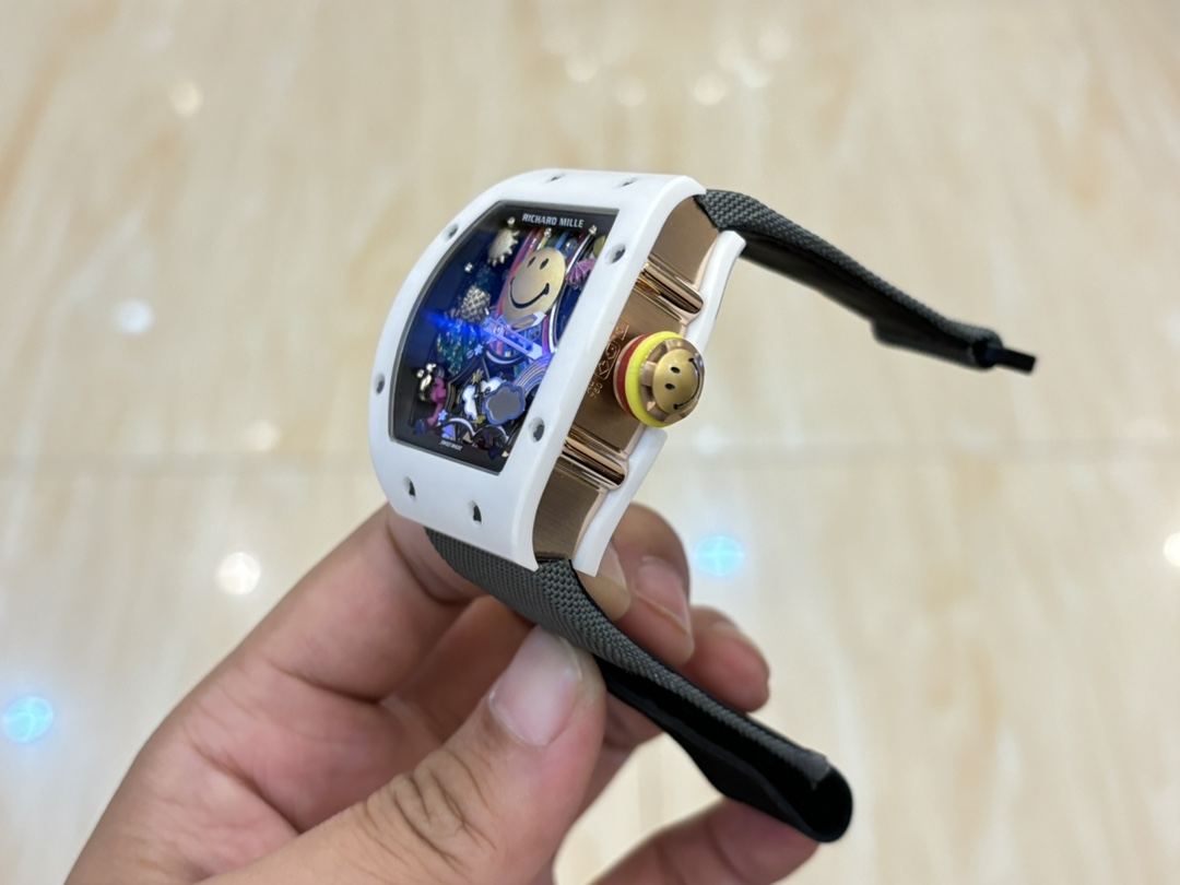 Richard Mille RM088 Tourbillon Smiley Replica – 43mm Swiss Automatic Movement - Image 3