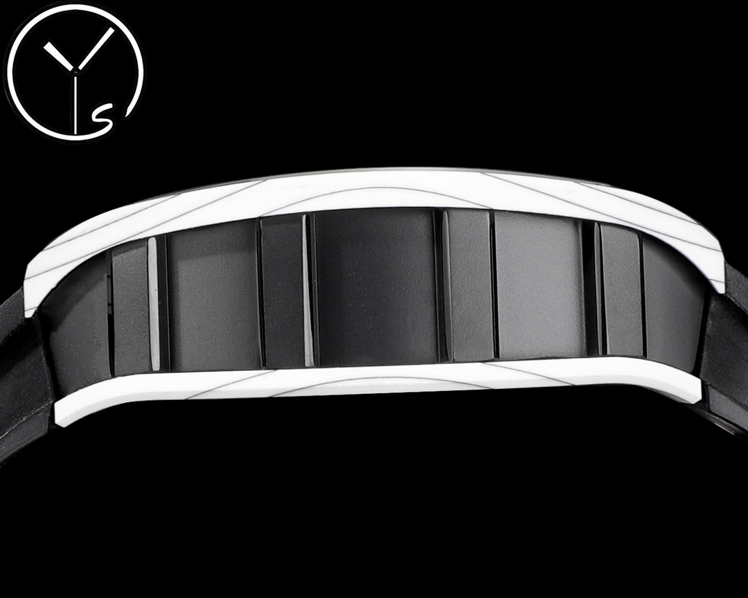 Best Swiss Replica Richard Mille RM52 Skull Tourbillon Watch with Rubber Strap - Image 4