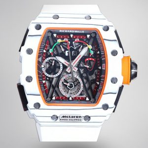 Replica Richard Mille RM50-03 Super Clone Chronograph Mechanical Watch – White Carbon Fiber Case