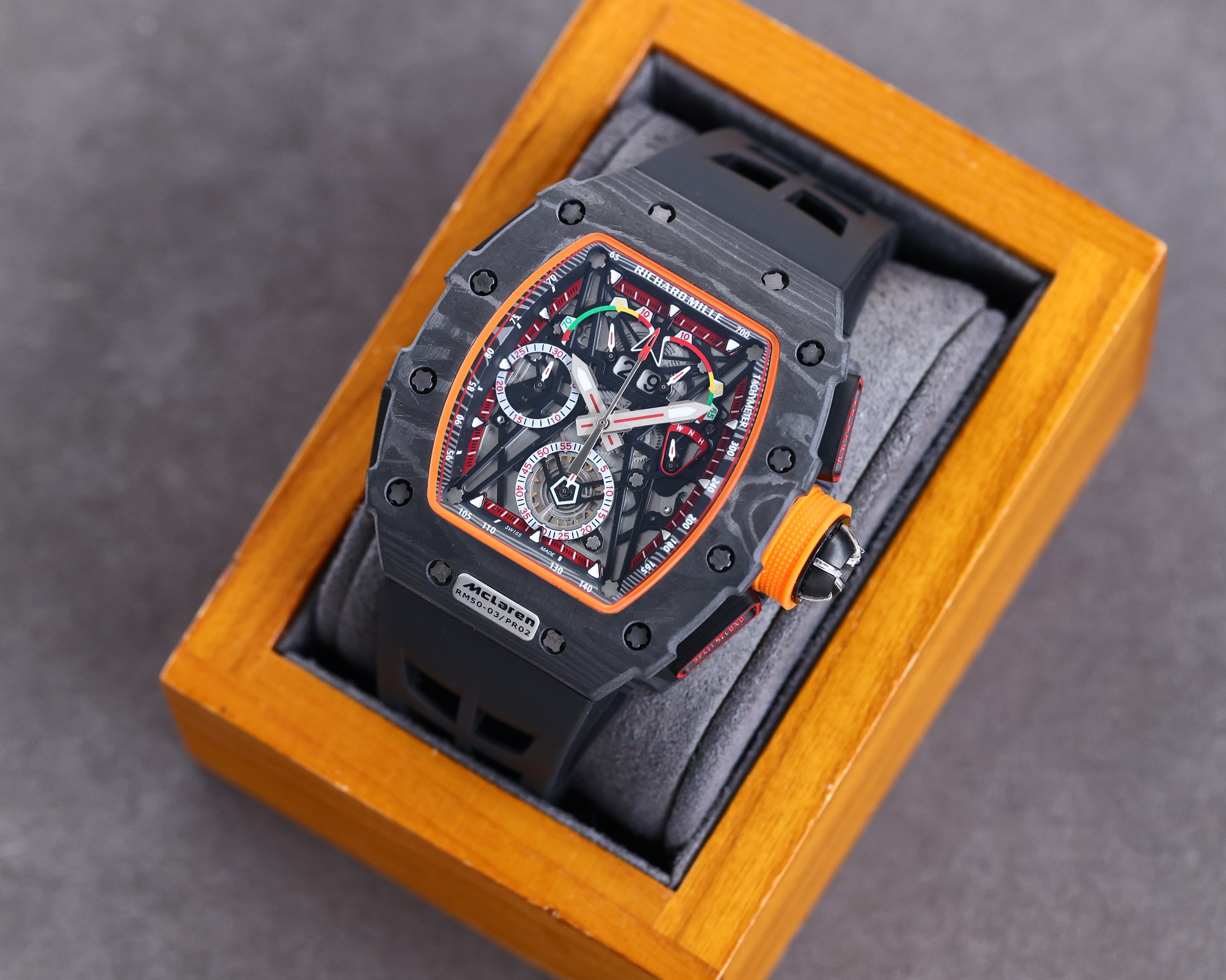 Super Clone Richard Mille RM50-03 McLaren F1 Tourbillon Men’s Watch Replica - Image 5