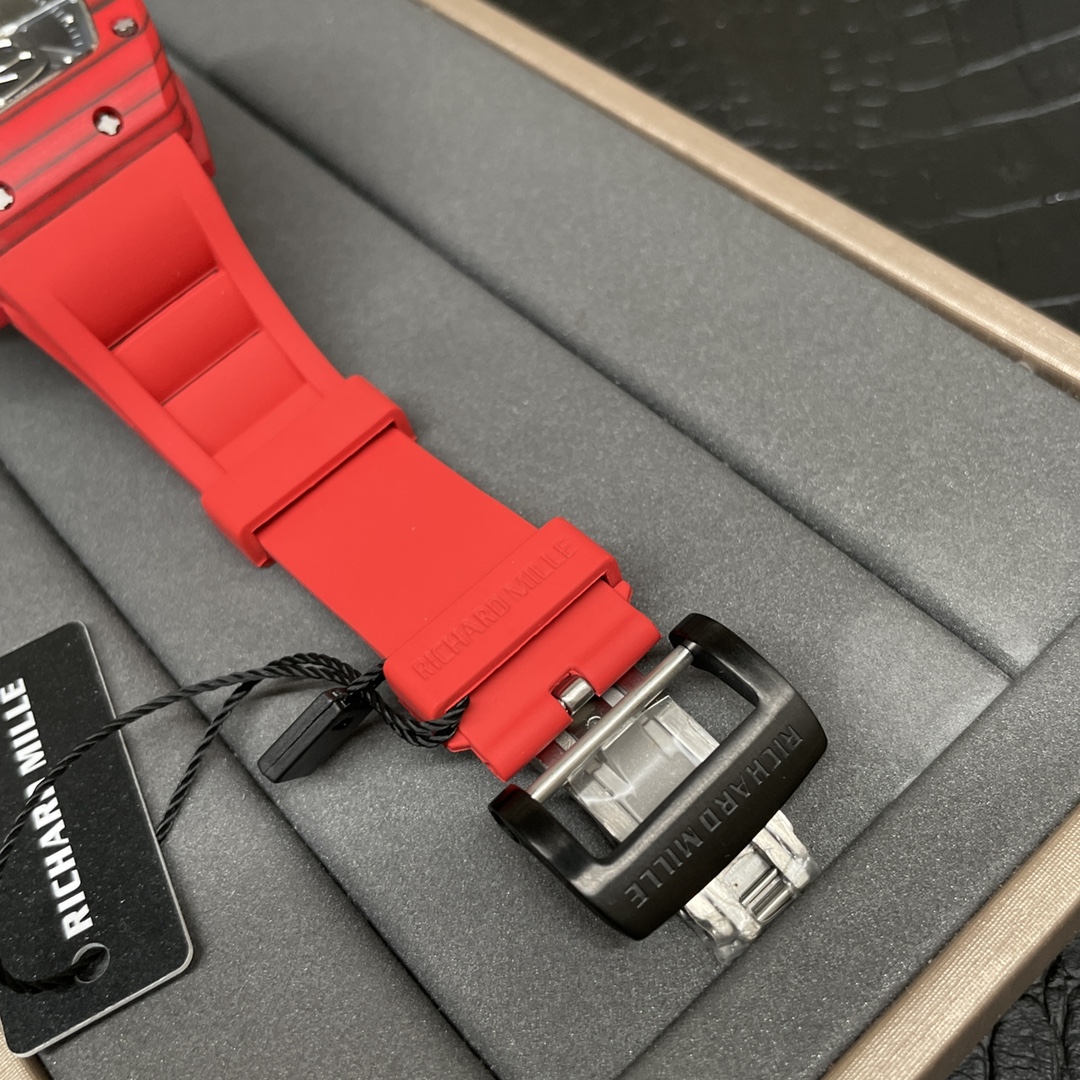 Replica Richard Mille RM 52-01 Skeleton Skull Dial Men’s Watch – Swiss Movement, Red Carbon Case - Image 10