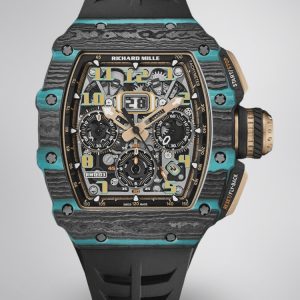 Swiss Replica Richard Mille RM 11-03 Carbon Turquoise Case Watch – Skeleton Dial Luxury Men’s Timepiece