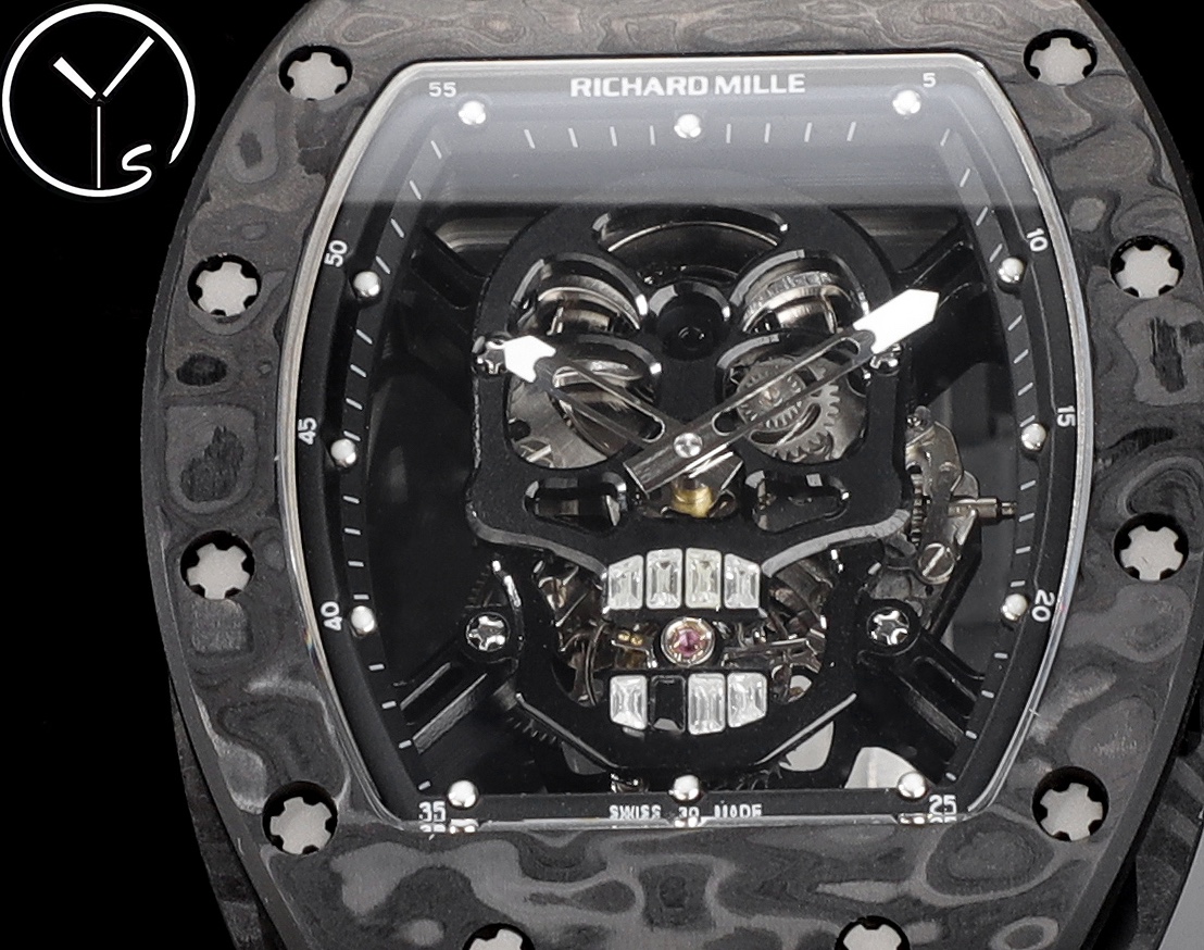 Richard Mille RM52-01 Replica Skull Tourbillon Carbon Fiber Camouflage - Image 8