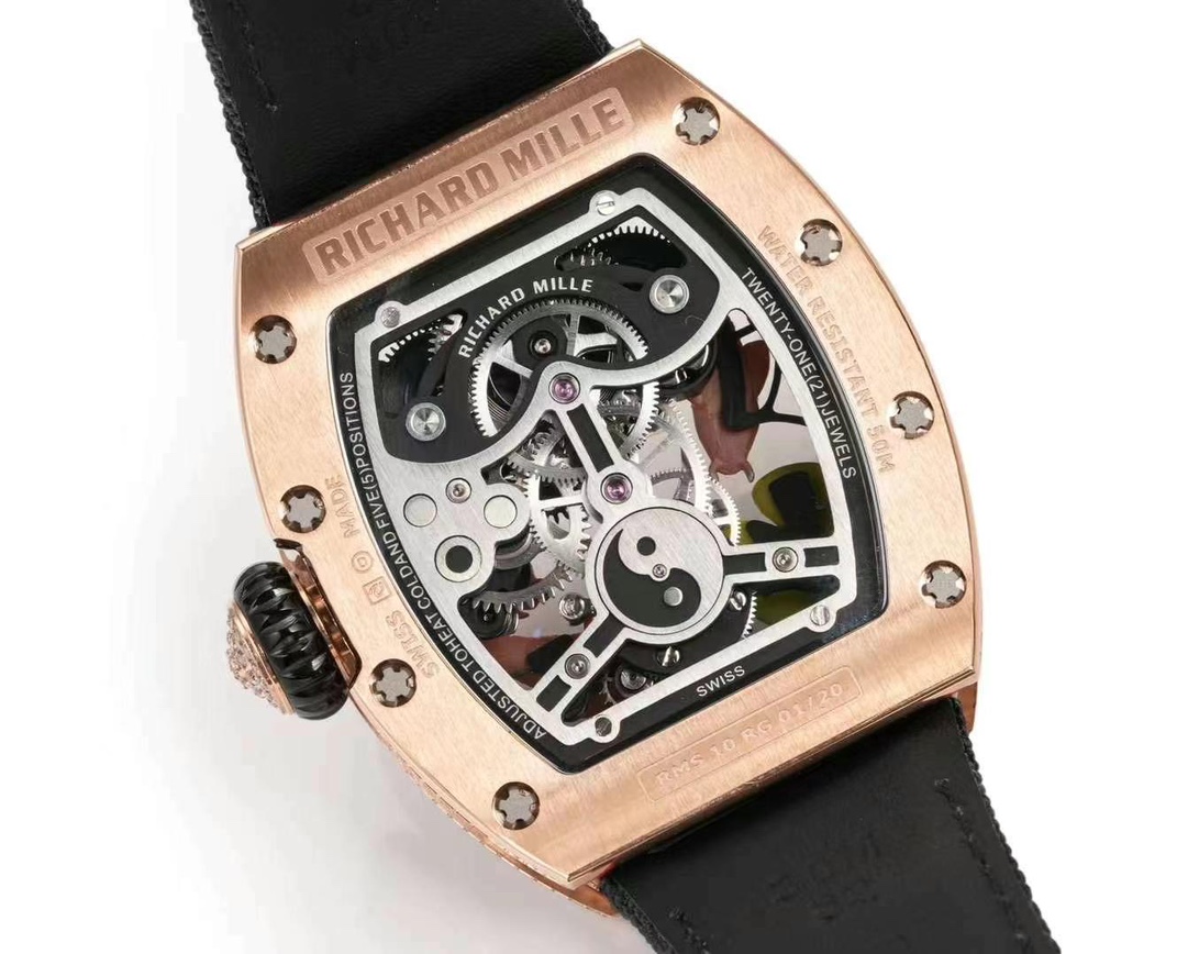 Replica Richard Mille RM S10 Koi Tourbillon Watch – Rose Gold & Diamond - Image 6