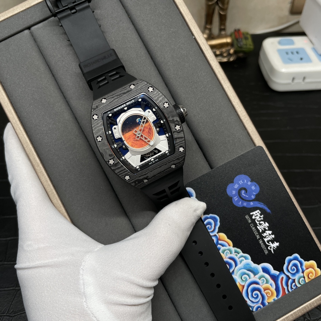 Replica Richard Mille RM 52-05 Tourbillon Pharrell Williams Men’s Watch – Carbon Case - Image 10