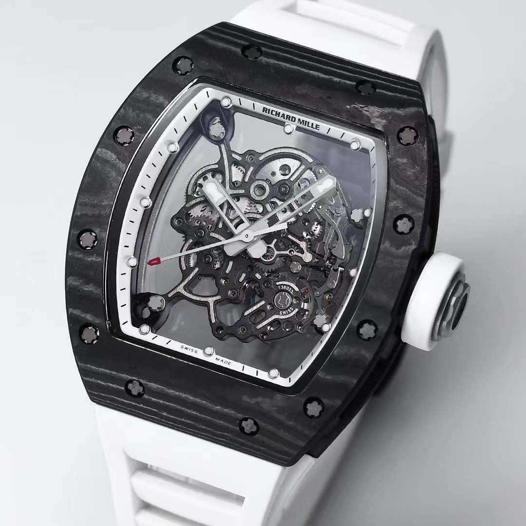 Replica Richard Mille RM055 NTPT Carbon Watch – Swiss Skeleton Dial - Image 3