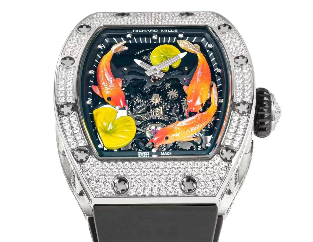 Richard Mille RM S10 Koi Tourbillon Replica Swiss Watch with Diamonds – AAA Quality - Image 3