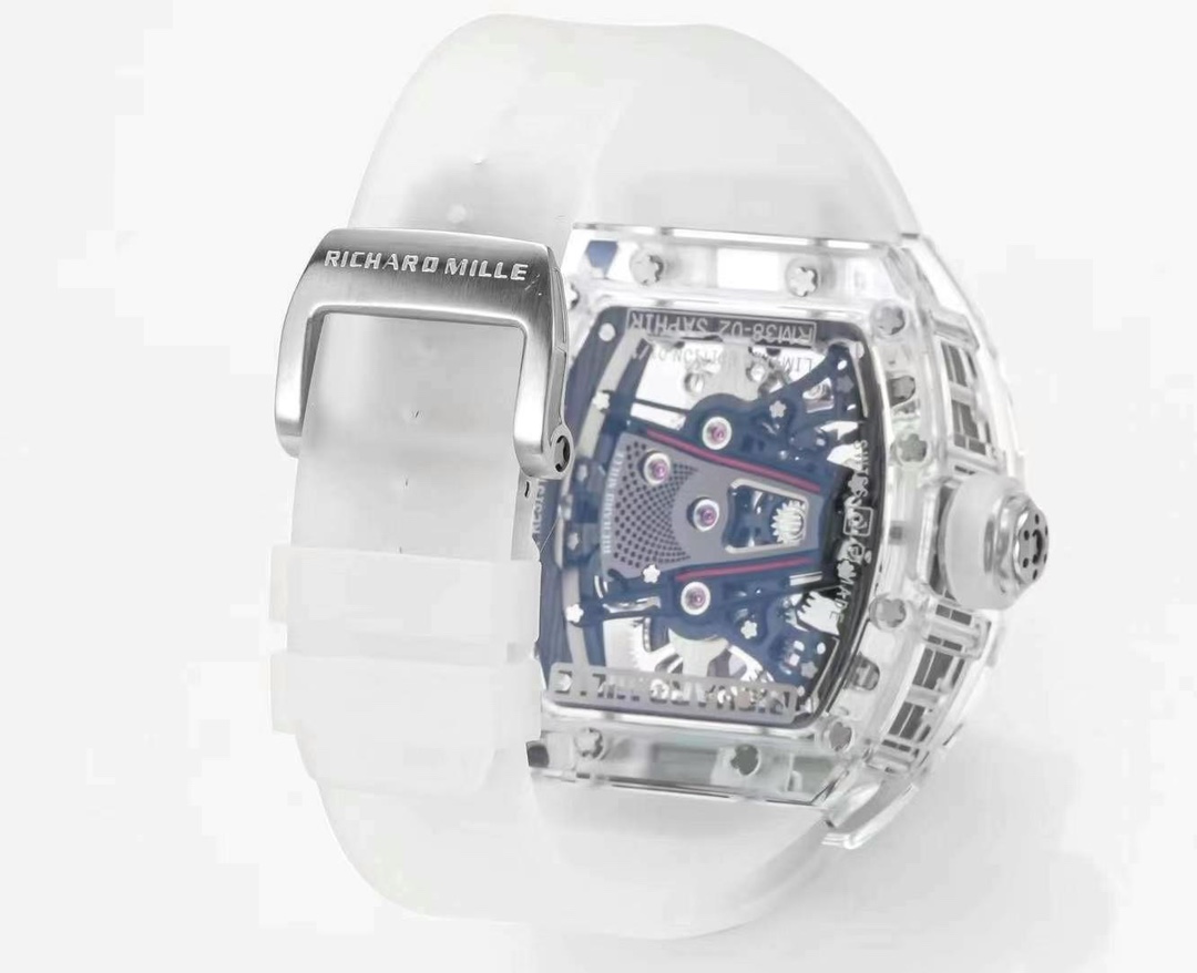 Replica RM 38-02 Crystal Pink Skeleton Tourbillon Swiss Movement AAAAA Quality - Image 10