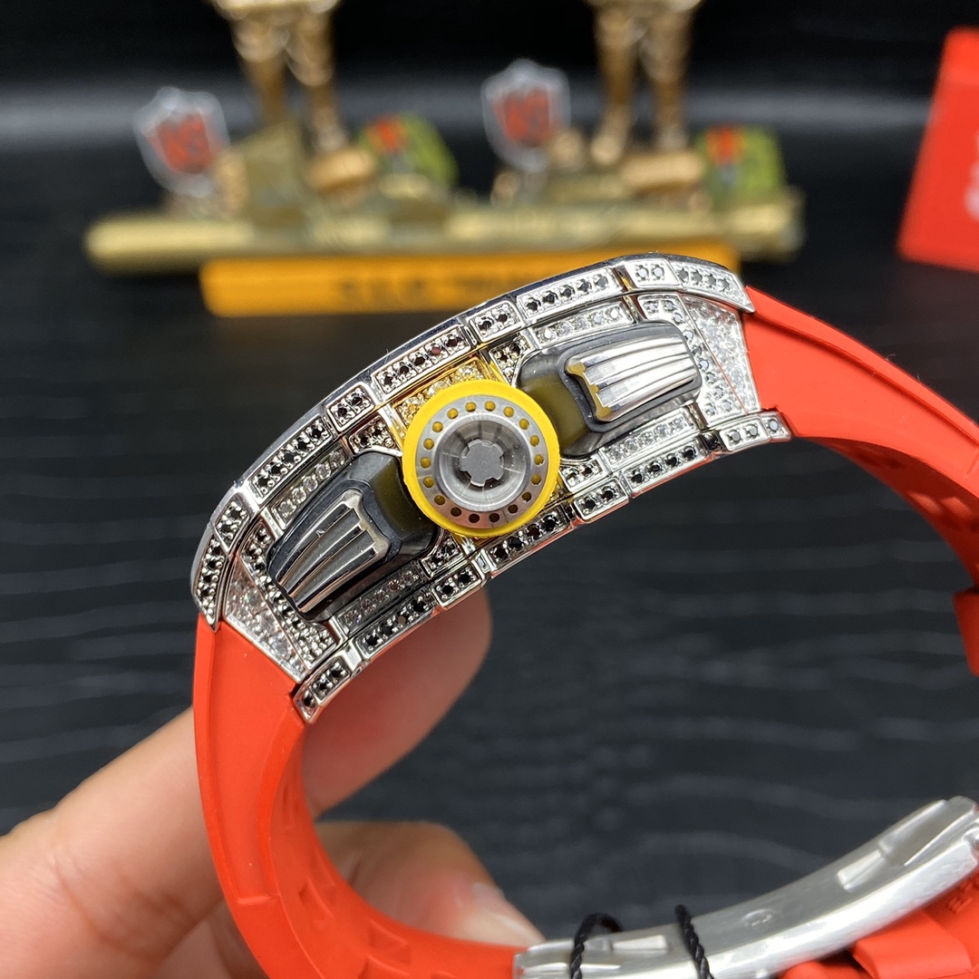 Replica Richard Mille RM 11-03 Men’s Watch with Diamond Bezel And Skeleton Dial Design - Image 8