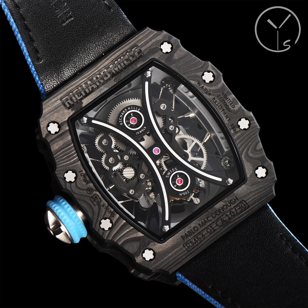 Richard Mille RM53-01 Tourbillon Replica Men’s Watch Carbon Fiber Case - Image 9