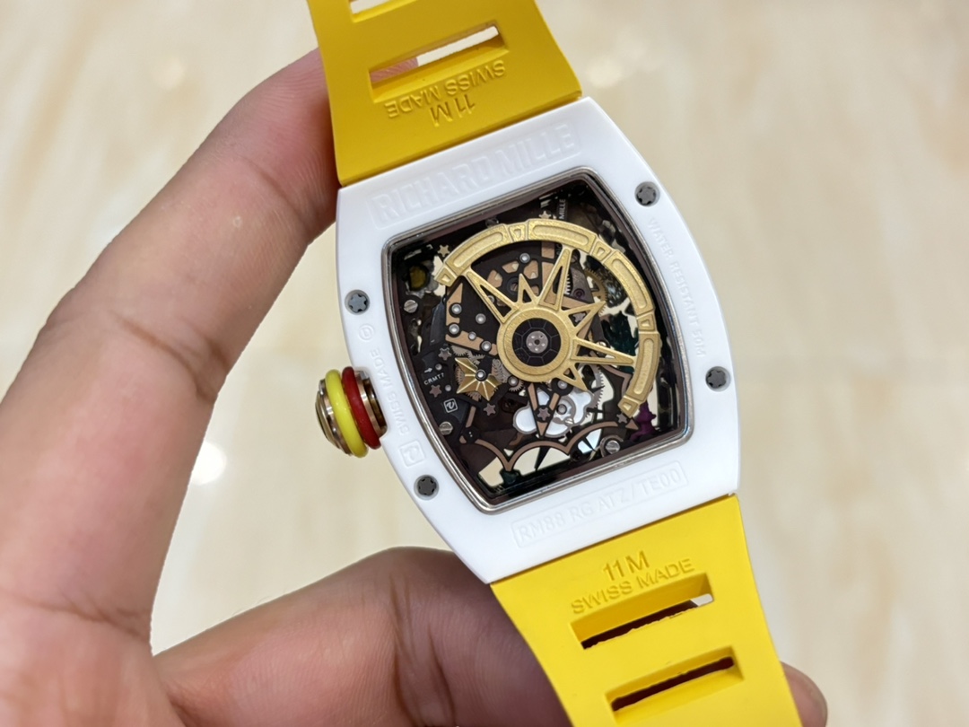 Replica Richard Mille RM 88 Smiley Tourbillon Watch with Gold Smiley Dial - Image 5