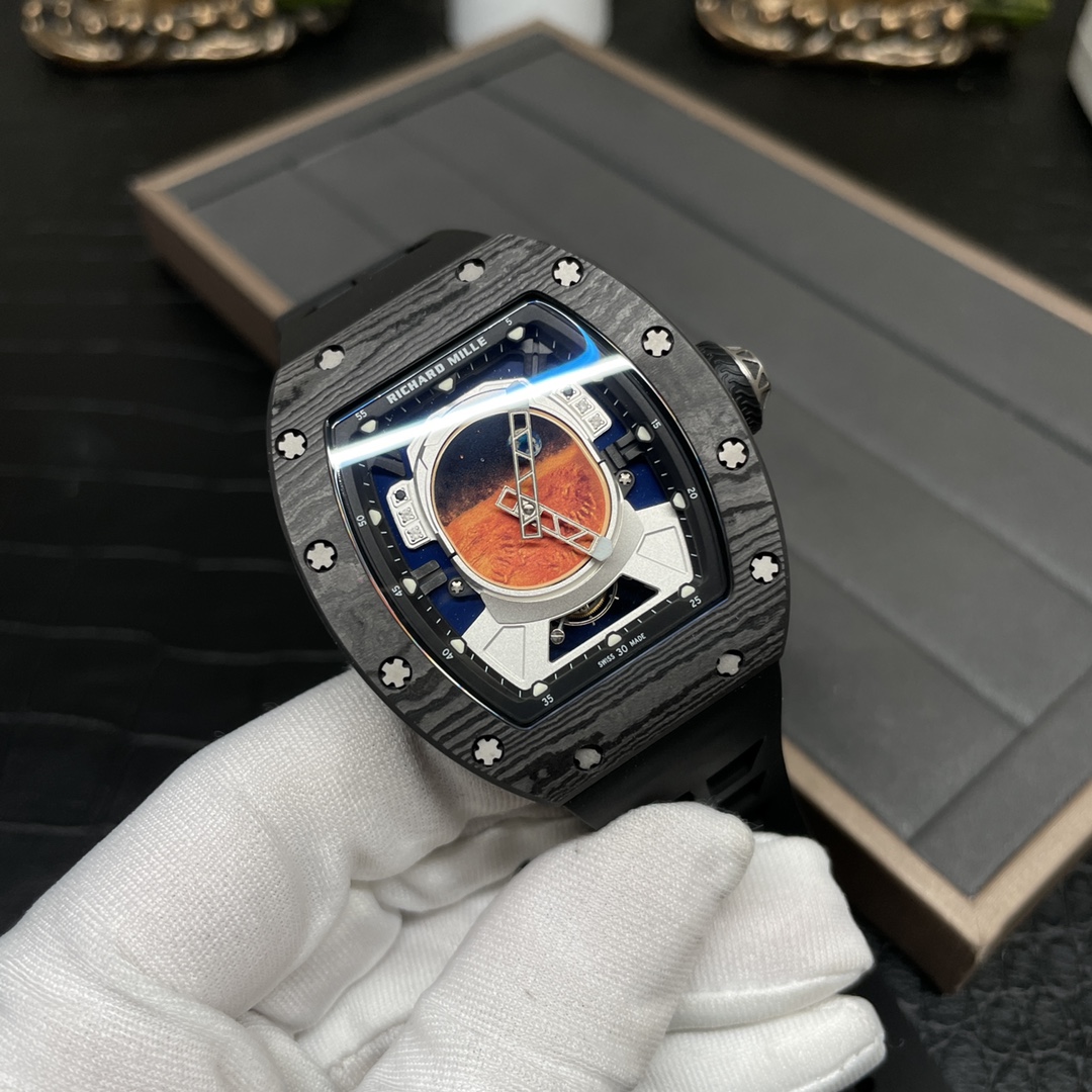 Replica Richard Mille RM 52-05 Tourbillon Pharrell Williams Men’s Watch – Carbon Case - Image 5