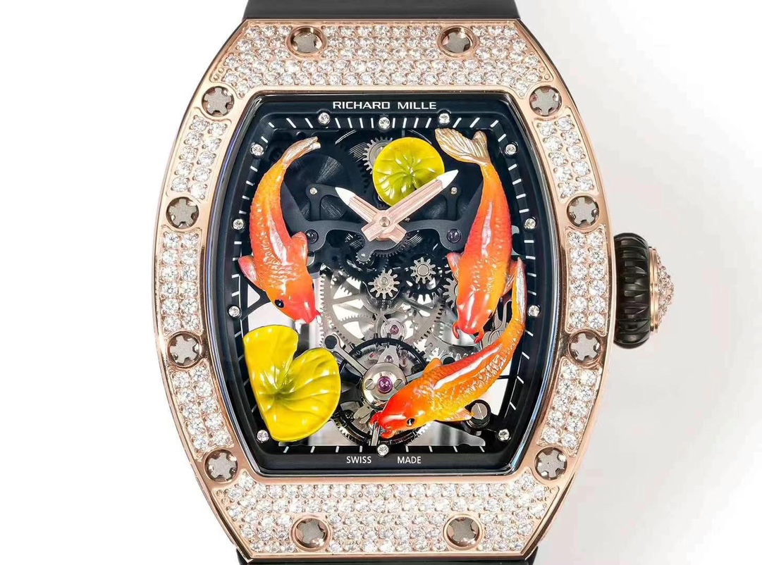 Replica Richard Mille RM S10 Koi Tourbillon Watch – Limited Edition Men’s Fake Tourbillon Timepiece - Image 3