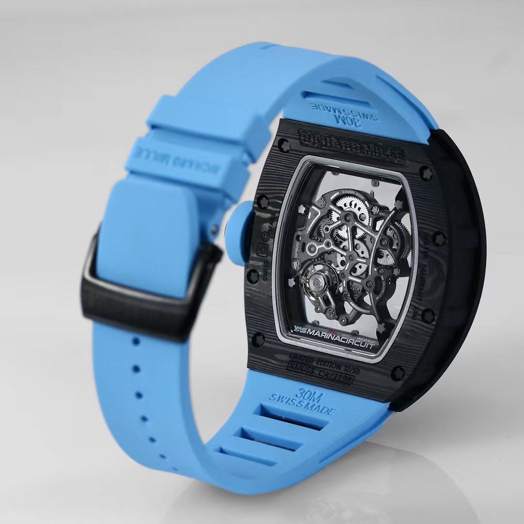 Replica Richard Mille RM 055 Carbon Fiber Men’s Watch: A Masterpiece of Innovation, Craftsmanship, and Modern Elegance - Image 9