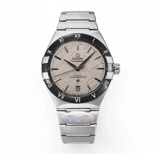 Omega Constellation 41mm Silver Ceramic Watch