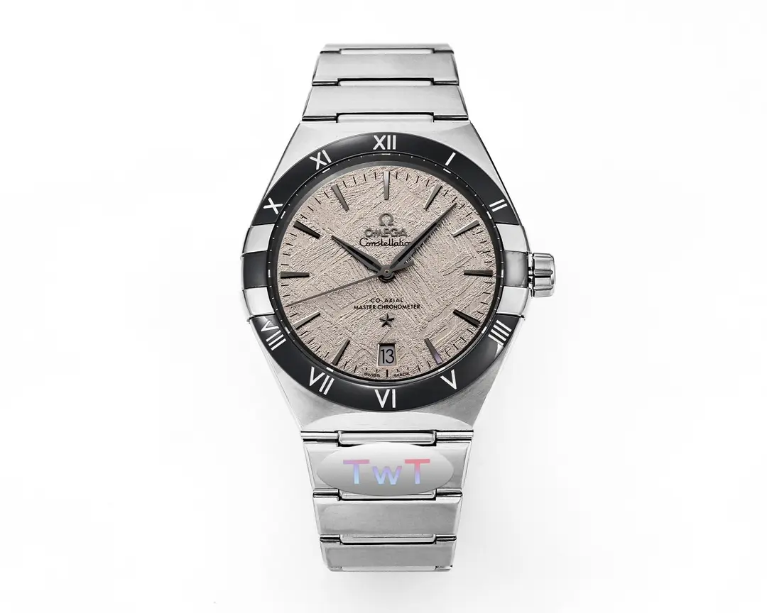 Omega Constellation 41mm Silver Ceramic Watch