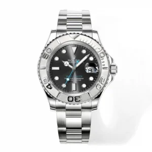 Rolex Yacht-Master 42 Stainless Steel Watch with Black Dial