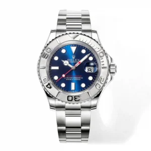 Rolex Yacht-Master 42mm Stainless Steel Watch with Blue Dial and Oyster Bracelet