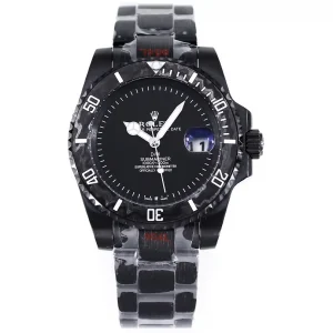 Rolex Submariner PARAKEET – Black Custom Carbon Fiber Bezel, Gradient Green Dial