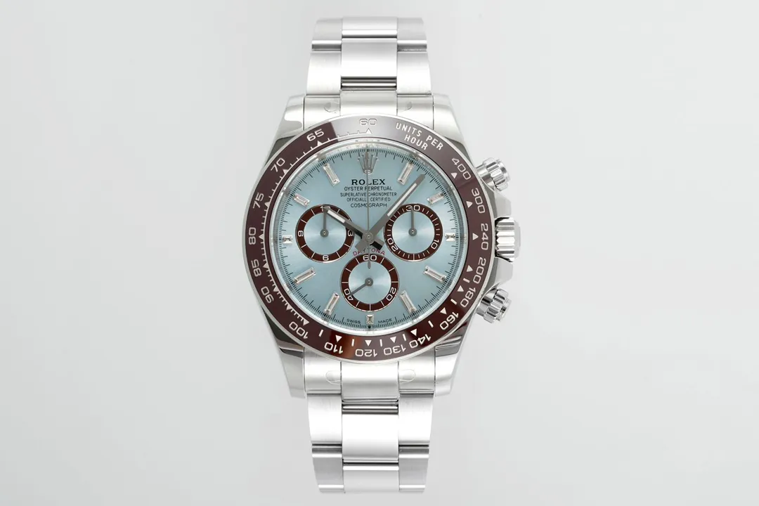 Rolex Daytona – Silver Stainless Steel, Blue Dial, Premium Chronograph