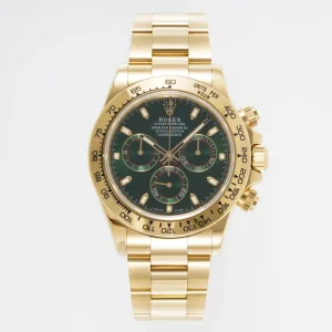 Rolex Daytona 4130 – Gold with Green Dial