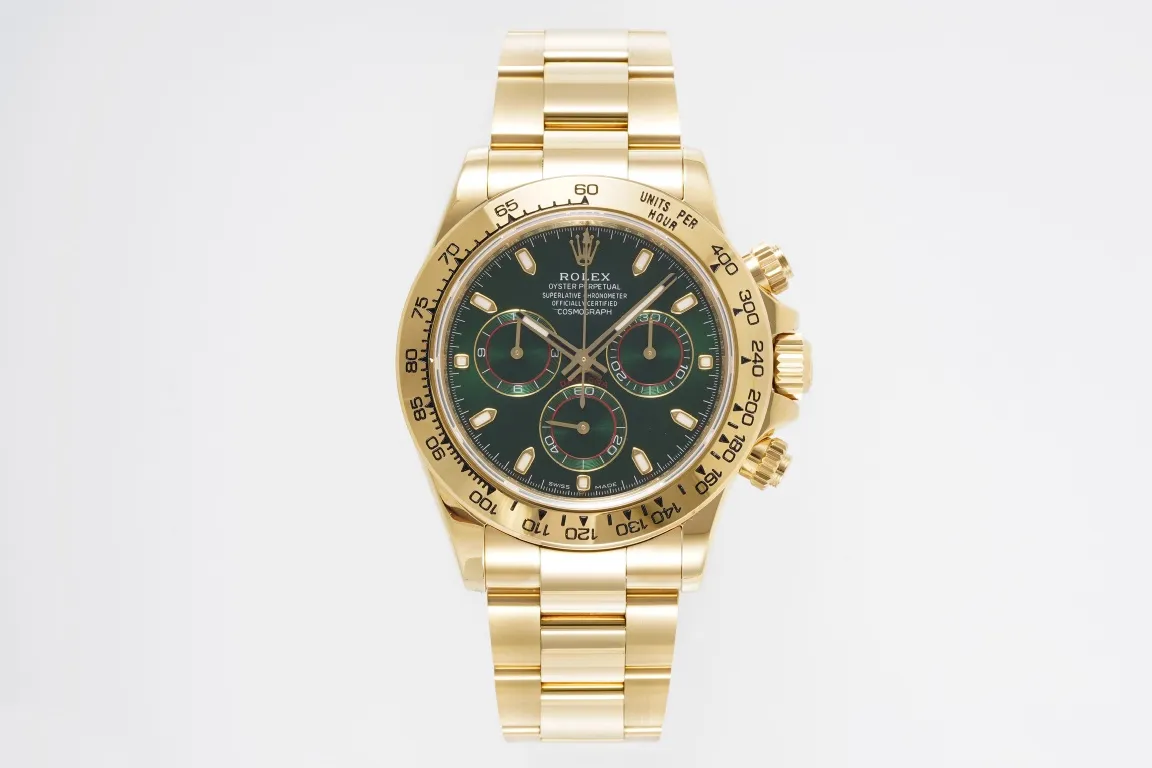 Rolex Daytona 4130 – Gold with Green Dial