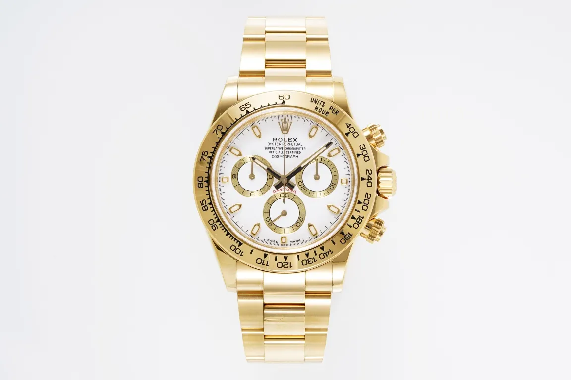 Rolex Daytona 4130 Gold Full Gold Chronograph Watch – Swiss A-Grade Watches Quality