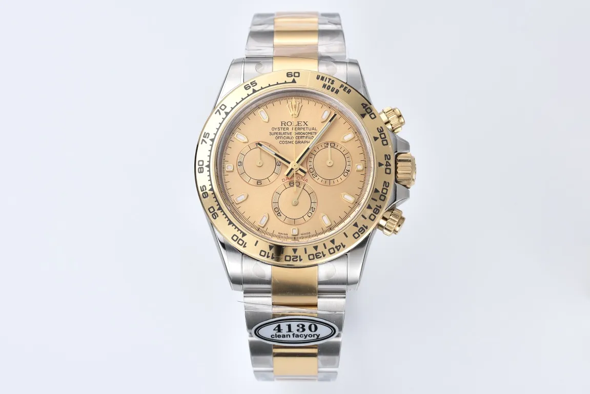 Rolex Daytona Two-Tone Champagne Dial Engraved