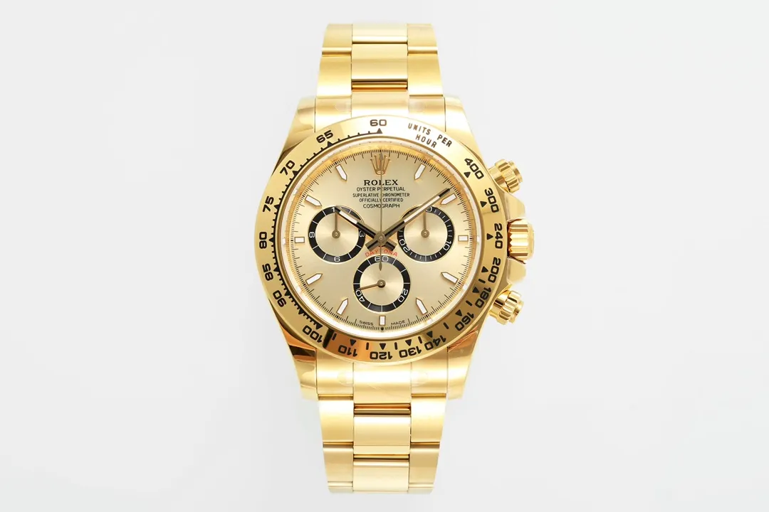 Rolex Daytona 60th Anniversary Edition – Gold Chronograph Watch with Ceramic Bezel and Superior