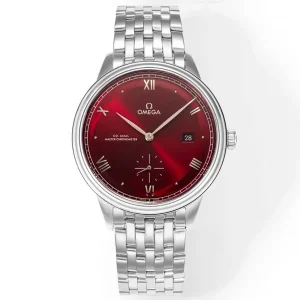 Omega De Ville Prestige Red Dial Steel