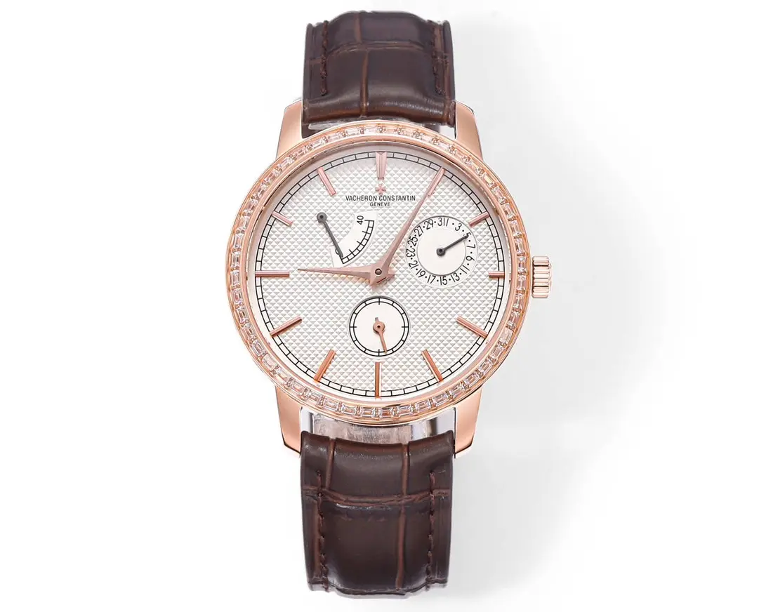 Vacheron Constantin Traditionnelle 83520/000R-9909 – Rose Gold, Brown Leather Strap, Multi-Function Dial