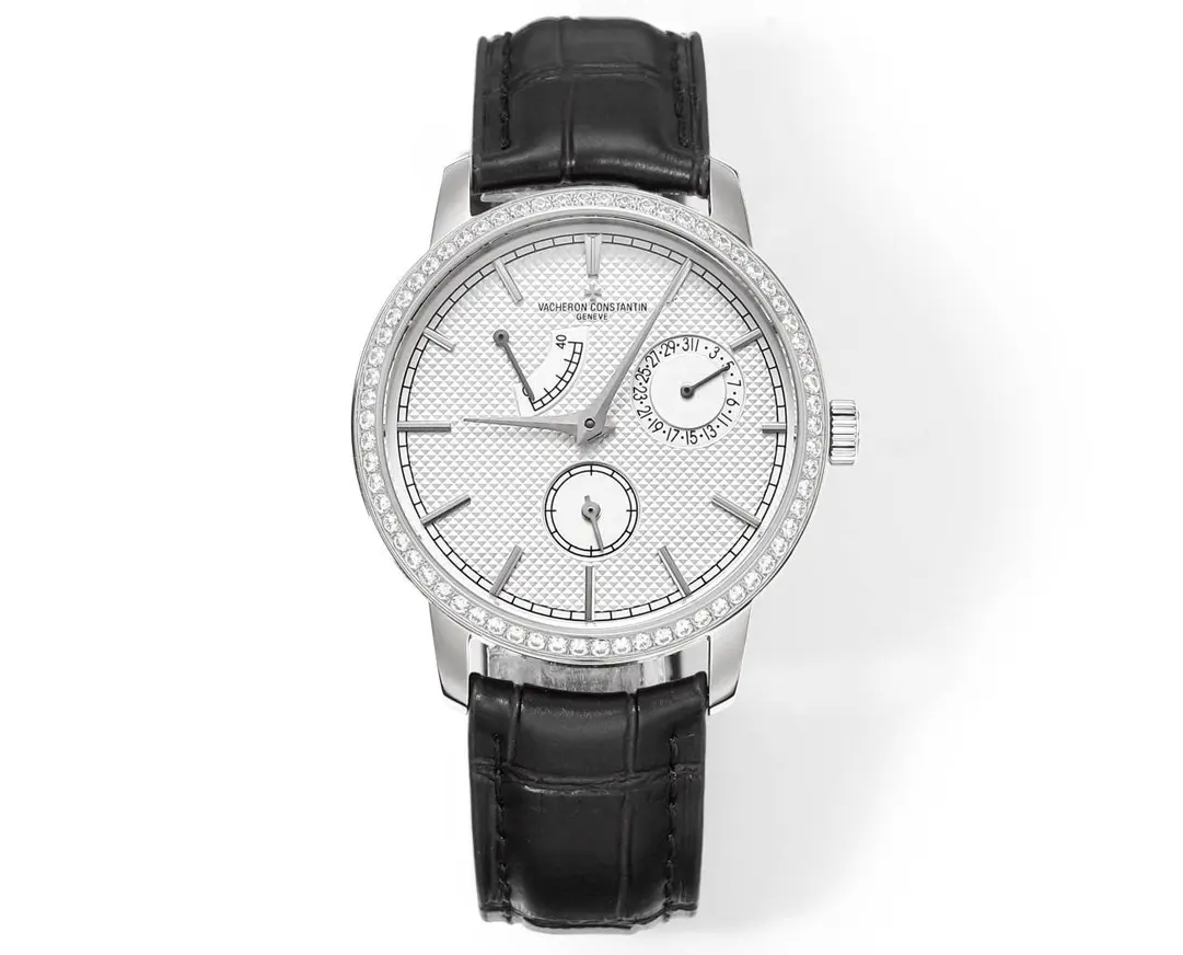 Vacheron Constantin Traditionnelle 83520/000R-9909 – Silver Dial, Black Leather Strap, Multi-Function