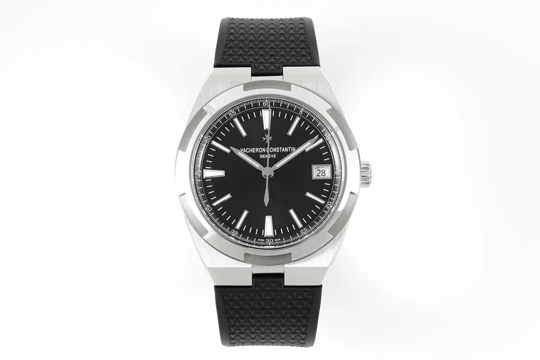 Vacheron Constantin Overseas 4500V Series – Black Dial, Rubber Strap, Luxury Steel – Quality