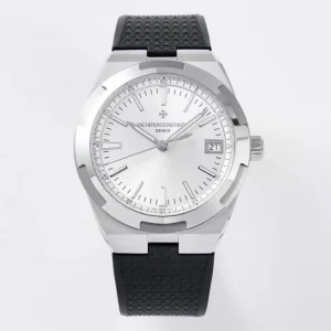 Vacheron Constantin Overseas 4500V Series – Silver Dial with Black Rubber Strap – Luxury Steel – Quality