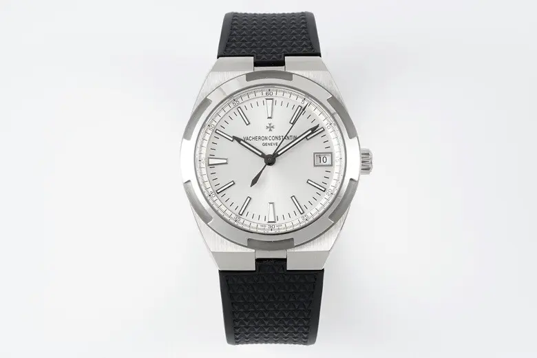 Vacheron Constantin Overseas 4500V Series – Silver Dial, Black Rubber Strap, Luxury Steel – Quality