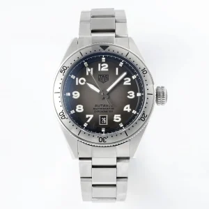 TAG Heuer – Silver Stainless Steel, Grey Dial, Dress & Casual Style, 100m Waterproof, SW200 Movement, Premium