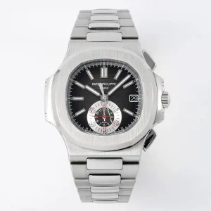 Patek Philippe 5980 Nautilus Black Dial Steel