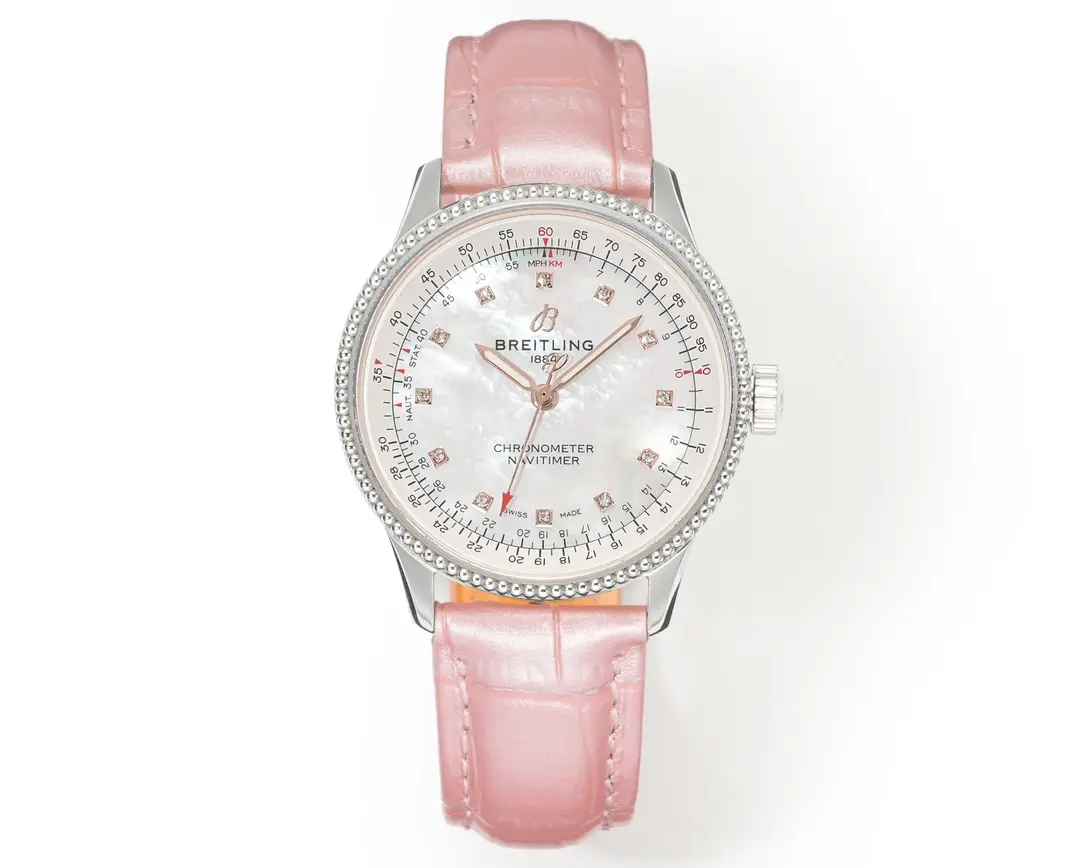 Breitling Navitimer Automatic Pink Leather