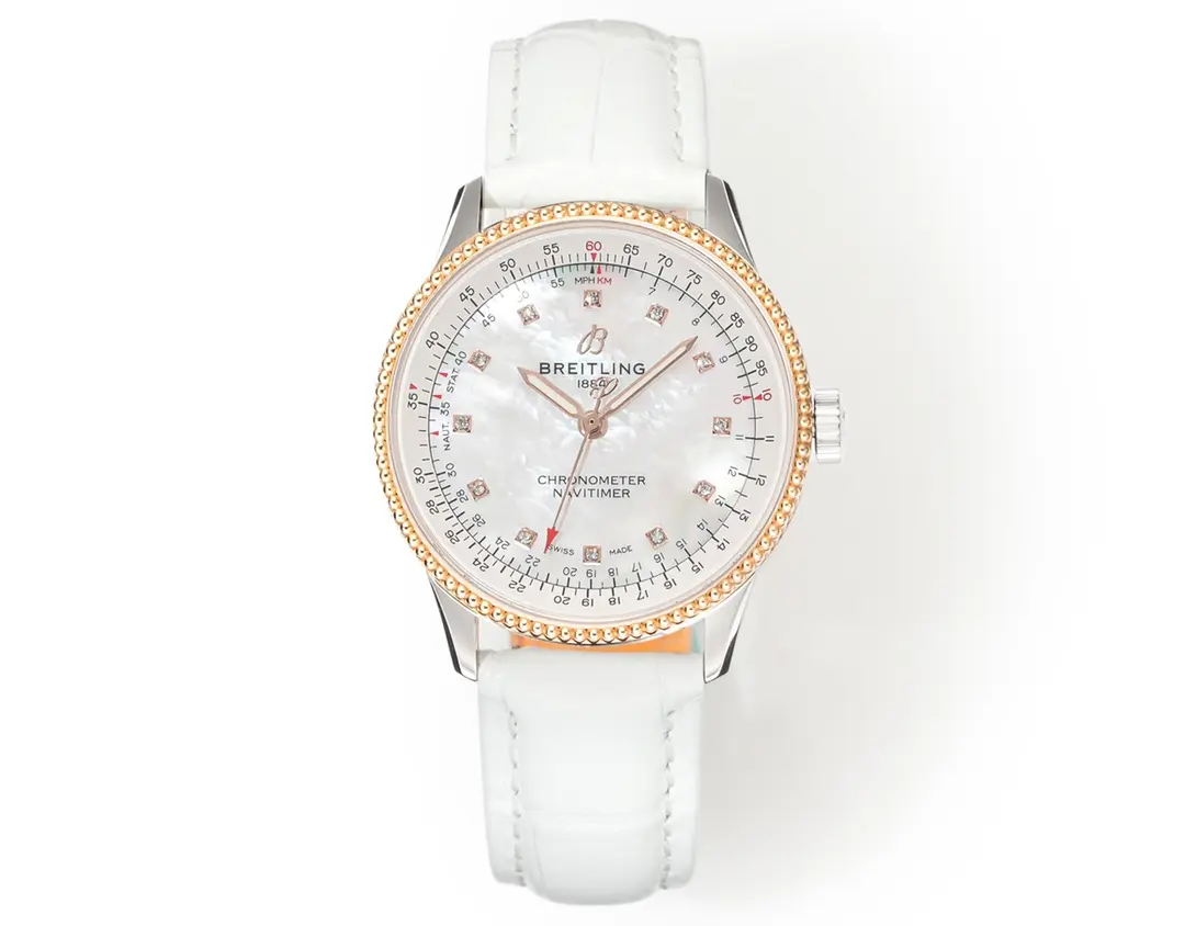 Breitling Navitimer Automatic White Leather