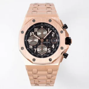 Audemars Piguet Royal Oak Offshore Rose Gold Black Dial Chronograph