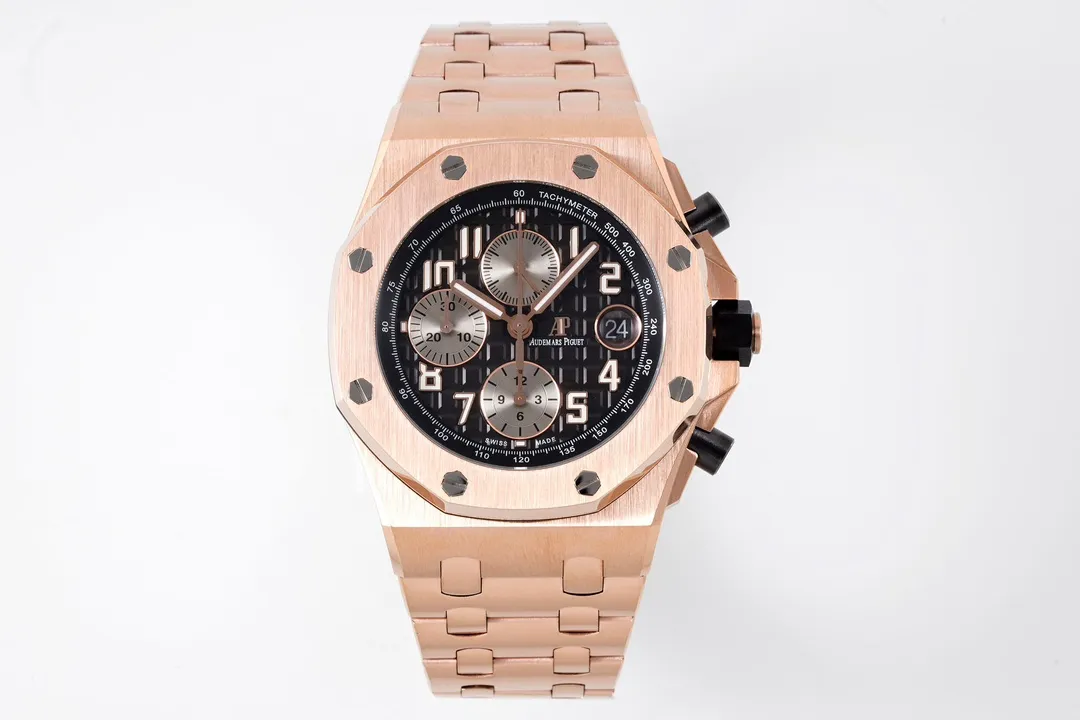 Audemars Piguet Royal Oak Offshore Rose Gold Black Dial Chronograph