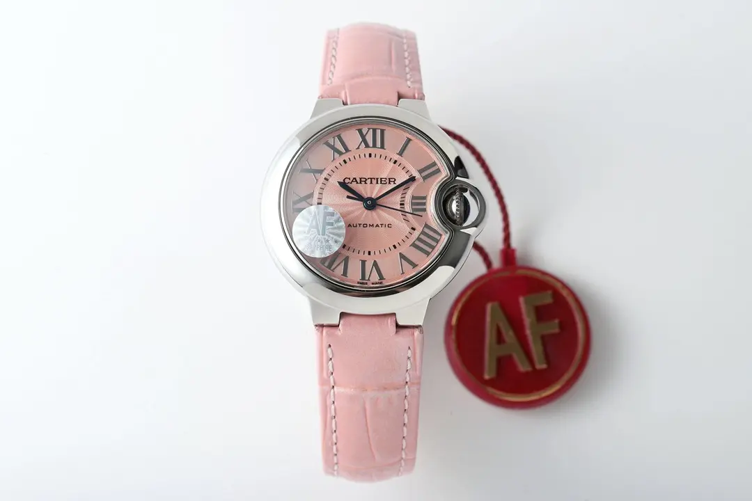 Cartier Ballon Bleu 33 Pink Leather