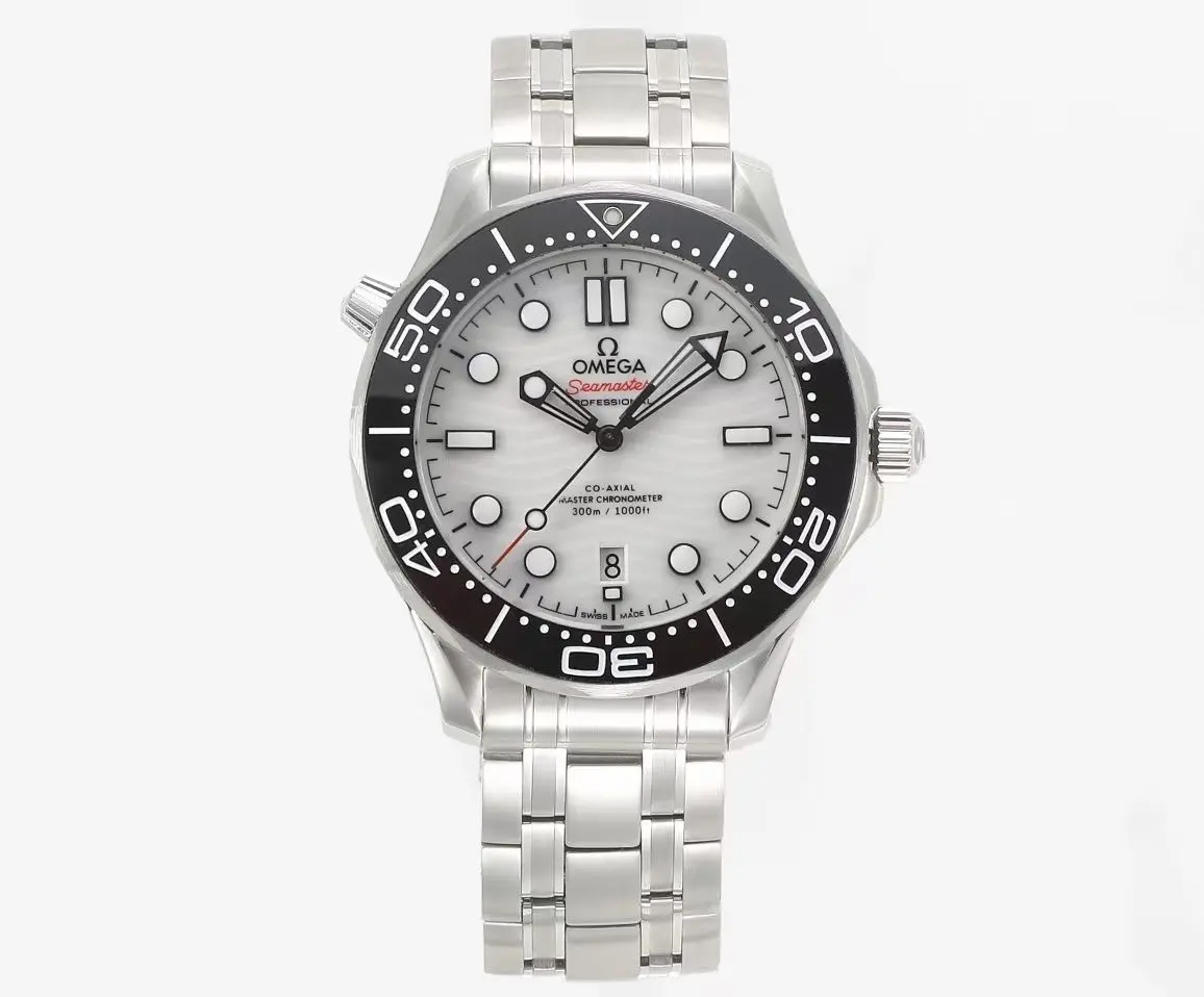 Omega Seamaster Planet Ocean 600m Co-Axial Master Chronometer 42mm Diver’s Watch – Stainless Steel with Black Ceramic Bezel, White Dial