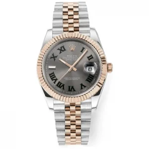 Rolex Datejust 41mm Watch – Two-Tone Steel and Rose Gold with Grey Dial