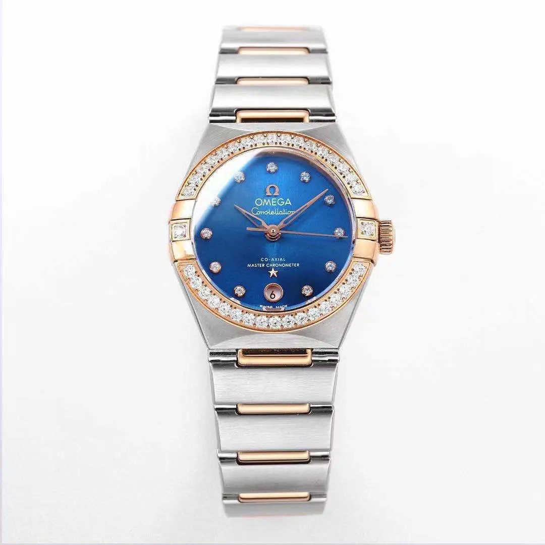 Omega Constellation 29mm Blue Dial Two-Tone - Image 2