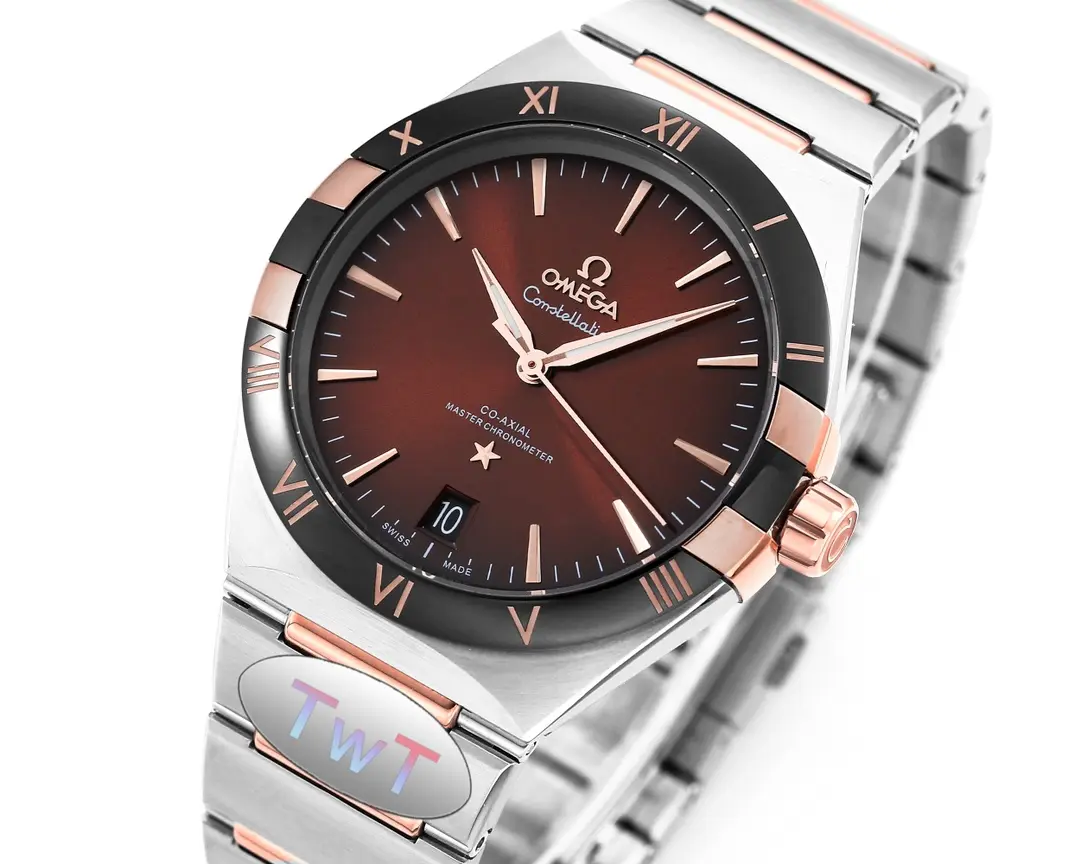 Omega Constellation 41mm Burgundy Dial Steel - Image 2